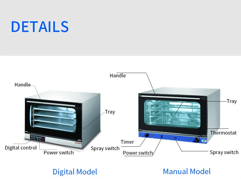 Factory Commercial Oven Convection Oven Tart Built in Oven Electric Hot air Circulation Roaster Bread Baking Biscuit Pastry