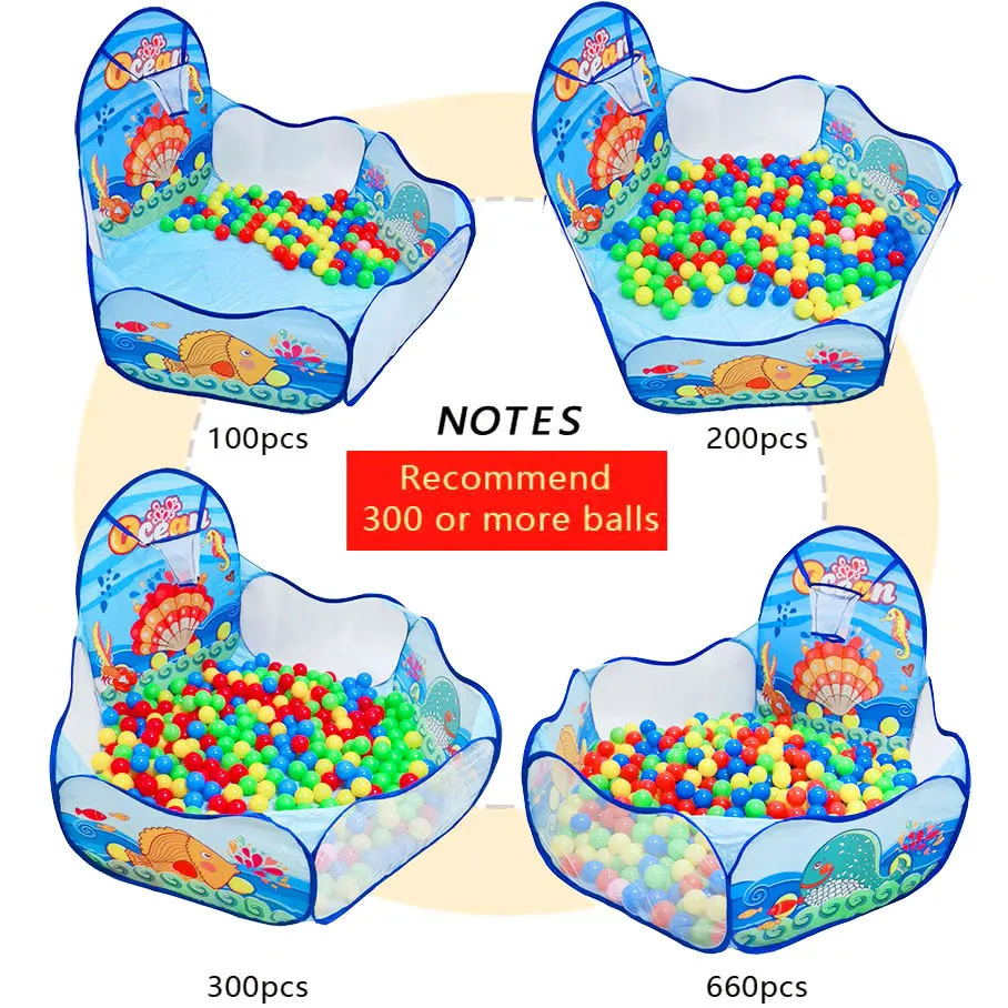 product wholesale foldable tent kid castle blue play tent toys ball pool for children-7