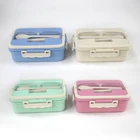 Lunch Box 100% Food Grade Material Wheat Straw Food Containers Biodegradable Lunch Box Kids Bento Lunch Box