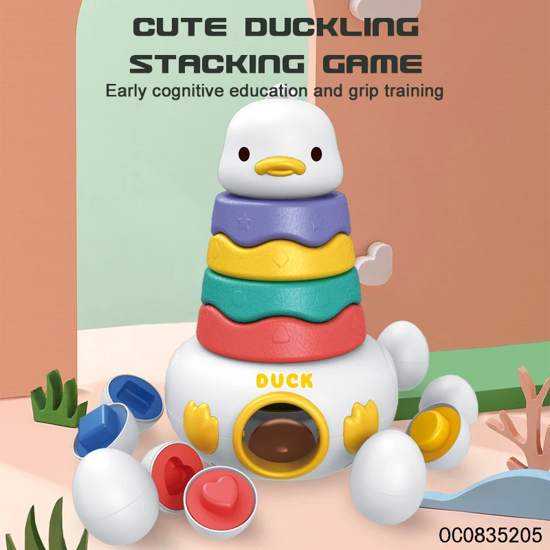 3d puzzle building blocks baby stacking cup game set toys with montessori matching eggs