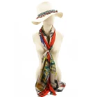 Brand Scarfs Print Scarf Popular Brand Customized Print And Logo 100% Silk Chiffon Long Scarfs