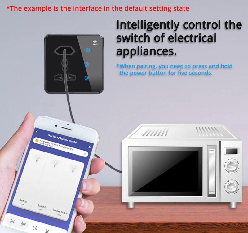 Tuya/Zigbee Smart Touch switch US EU and UK Smart Home Multi-function Wifi wall socket