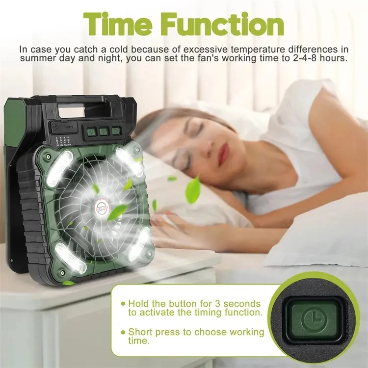Portable Rechargeable Fan, Solar, USB - detail 8