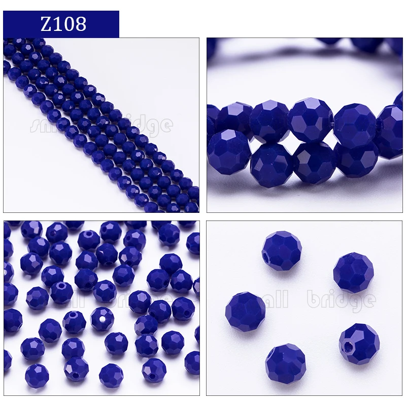 product 3 4 6 8mm austria round facet crystal beads for jewelry making bracelet diy accessories glass spacer loose beads-37