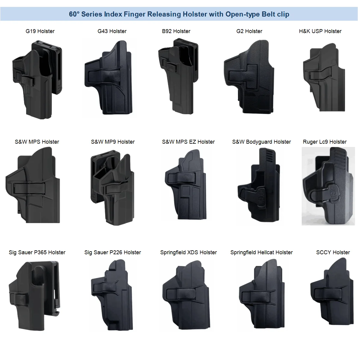 Kntac P320 Gun holster with Two-in-one Belt clip