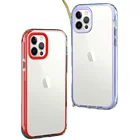 Case For Simple Anti-knock Soft TPU Transparent Clear Phone Case Shockproof Protect Cover For Iphone 12