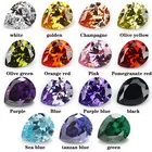 Pear Languang Hot Sale Water Drop Cut Pear Shape Natural White Diamond Loose Gemstone Cubic Zirconia Gems