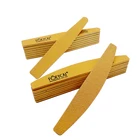 Half Nail Nail Files 100/180 Wholesale Custom Logo Printed Half Moon Eva Nail File Buffing 100 180 240 Grit Best Quality