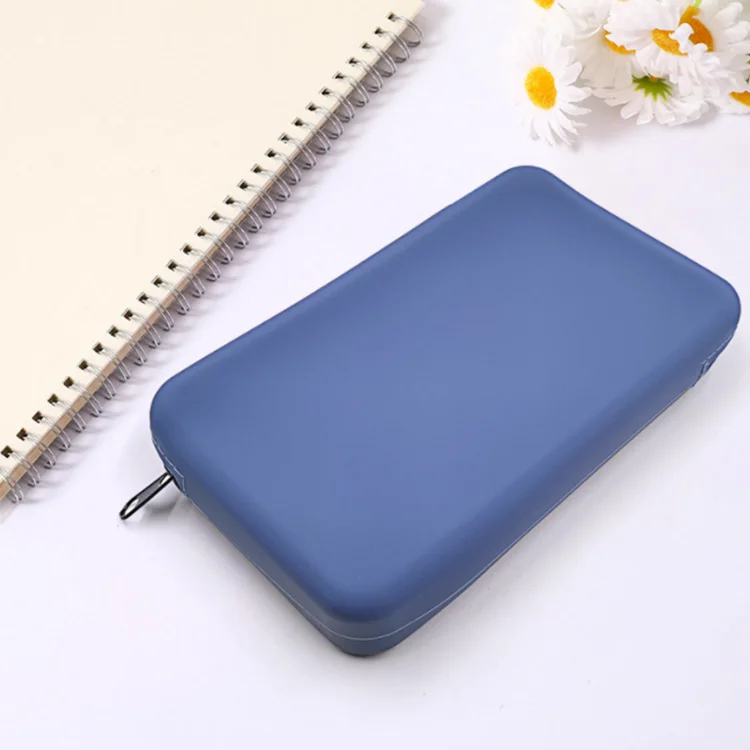 High Quality Leather Pencil Bag Colorful Durable Pen Box Triangle Pencil Case