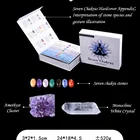 Crystaltumbled Stone Healing Wedding Gift Souvenir Amethyst Tumbled Chakra Stone Set Packaging Box
