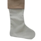 Christmas Stocking Wholesale 2020 Custom Blank Burlap Plaid Christmas Stocking