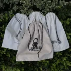 Recycle Bag Logo Recycle Cotton Canvas Fabric Drawstring Dust Bag With Logo Printed