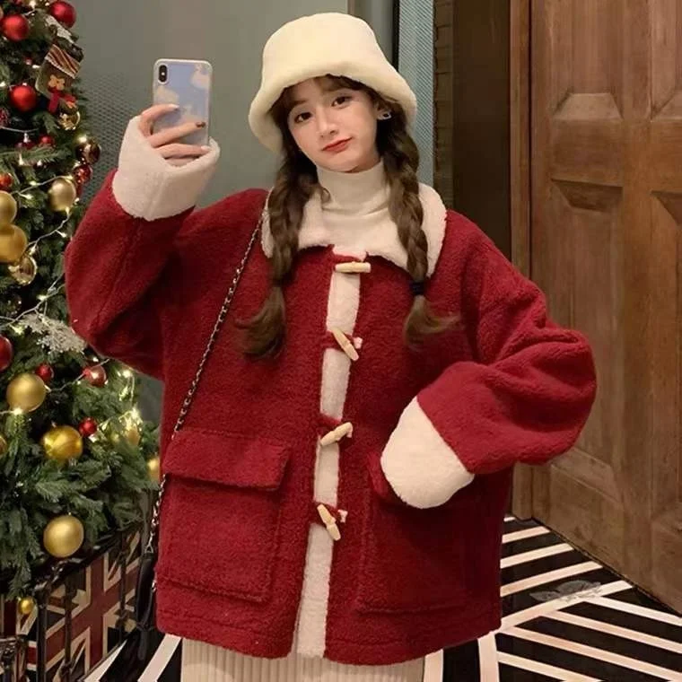 christmas fleece cardigan