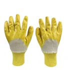 Resistant Gloves Wholesale Nitrile Coating Oil Resistant Custom Cotton Heavy Duty Worker Gloves