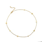 Flower Jewelry 18K Gold Plated Stainless Steel Lucky Flower Clover Necklace Spring 2021 Jewelry