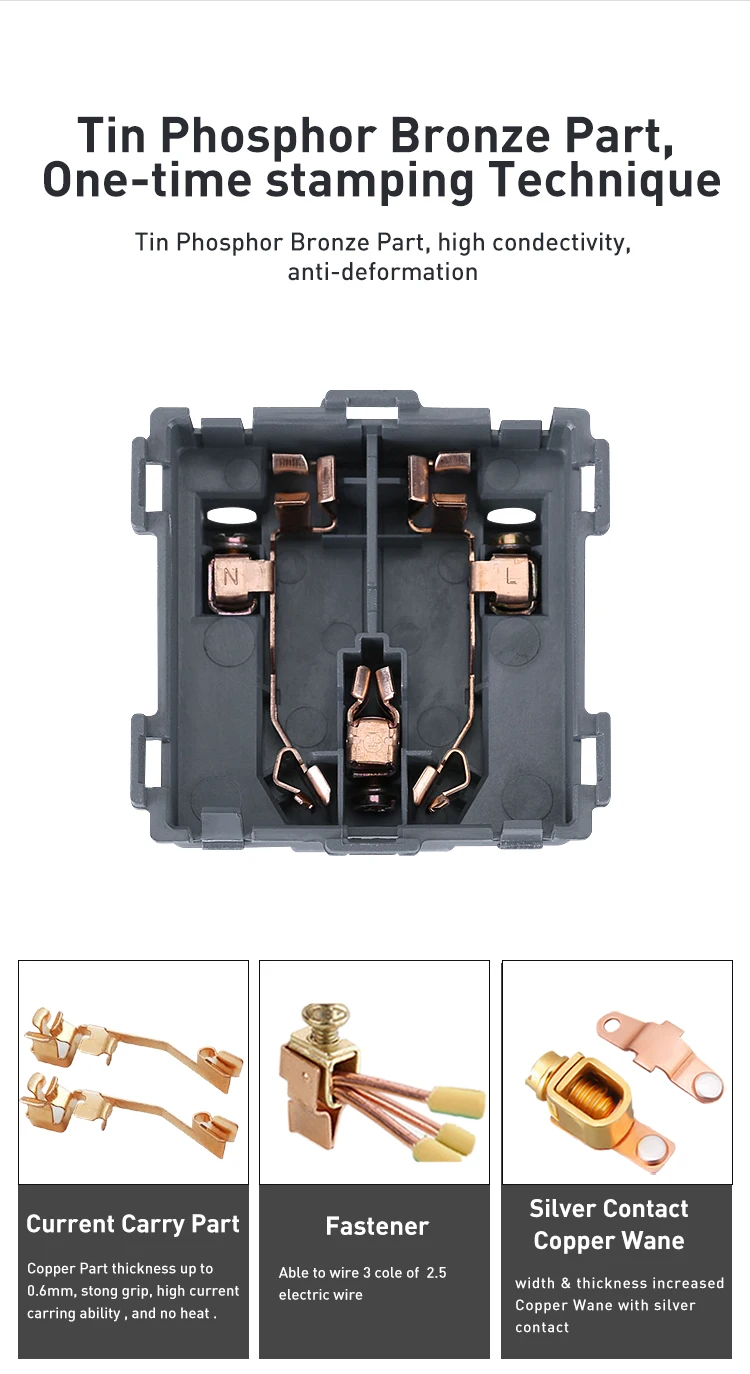 SIASE British Standard 20A water heater switch with indicator grey color