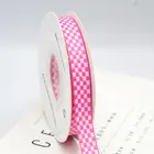 Red White Checked Factory Direct Cheap Red And White Gingham Checked Ribbon In Bulk