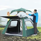 Family Pop Up Camping Tent Pop Up Folding Family Beach Camping Tent Waterproof Sunshade Tents For 3-4 Person