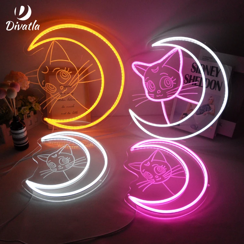 neon cat lamp