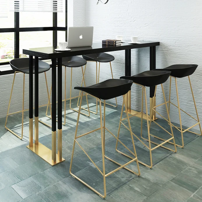 Wholesale New High Quality Cafe Commercial Furniture Fashion Metal Leisure Bar Chair Industrial Style High Bar Chairs for Dining