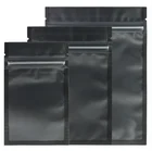Plastic Bags Matte Plastic Bag Matte Black Translucent Flat Plastic Zipper Seal Bags