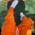 Pants Fashion Drawstring Mid Waist Casual Pants Fleece Thick Stacked Sweatpants Men