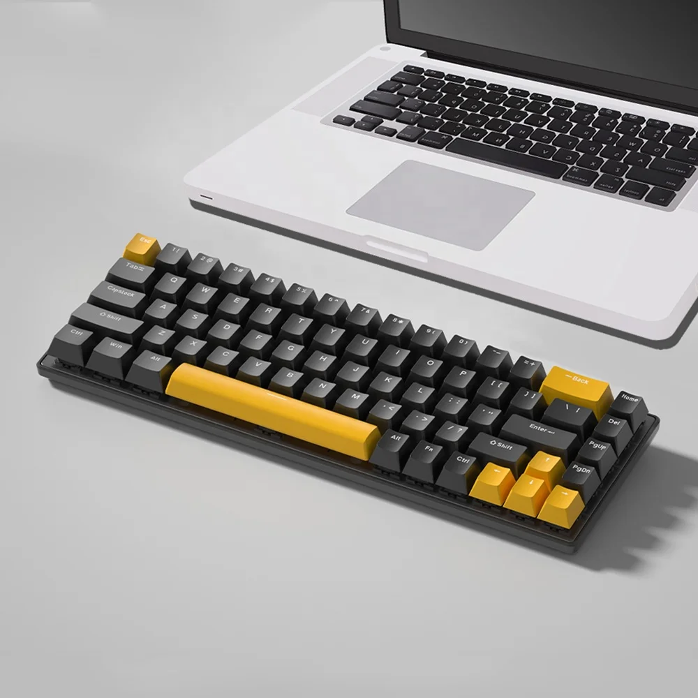 Professional 68 Key Led Backlit Mechanical Gaming Keyboard Usb Wired 60% Mechanical Keyboard