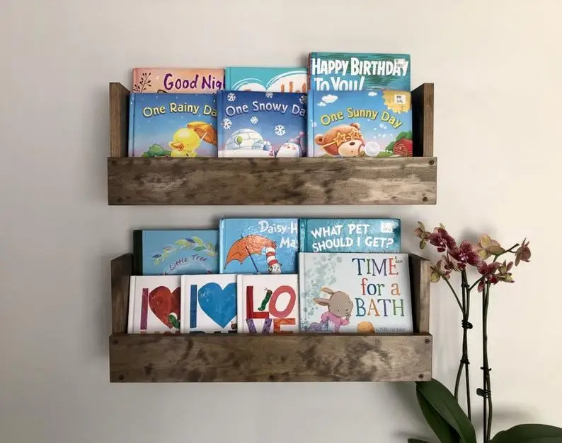 wall book rack for nursery
