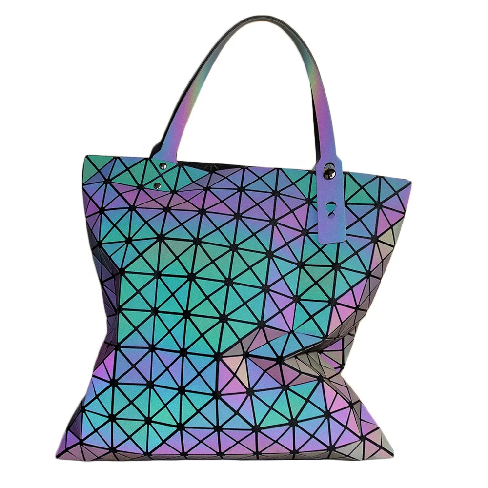 geometric tote bag