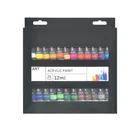 Chinese Factory High Quality 24 Pcs Non-toxic Smooth Acrylic Paint Set For Children