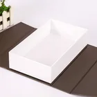 Storage Paper Box Black Hard Flat Luxury Magnetic Folding Storage Paper Gift Box With Ribbon