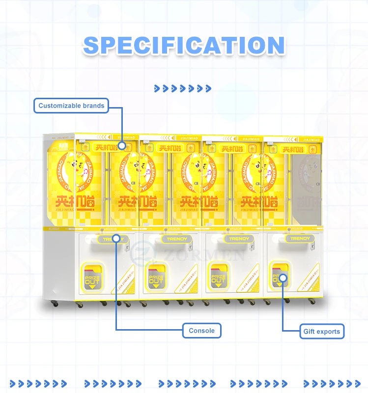 Factory Small Plush Kids Toy Doll Claw Machine Coin Operated Games Mega Mini Claw Machine