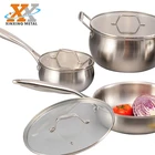Cookware Stainless Cookware Factory Wholesale German Italian Cookware Stainless Steel 304 Triply Cookware Set