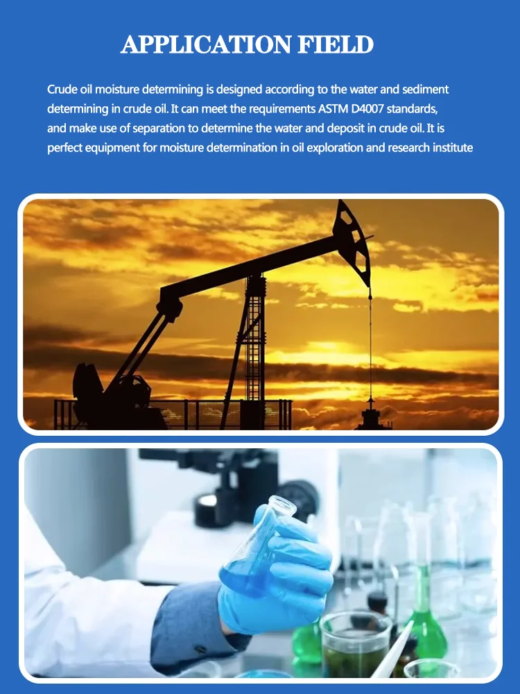 Benchtop Astm D96 D4007 4x100 Ml Testing Method Heating Crude Oil Test