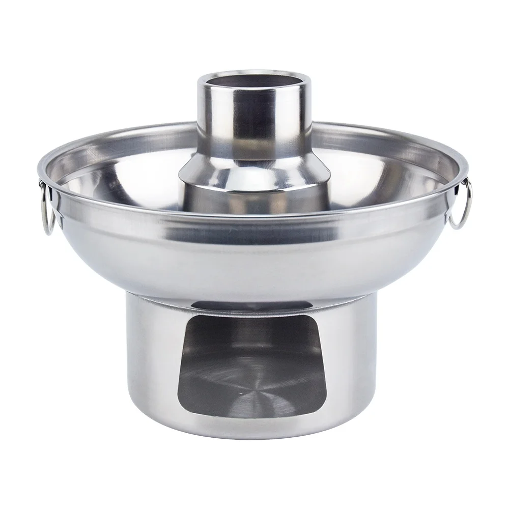 alcohol stove stainless steel thai hot pot pot with chimney