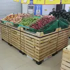 Union Display Rack Wood Wood Fruit Display Rack VNF002 Vegetale Store T/T Western Union