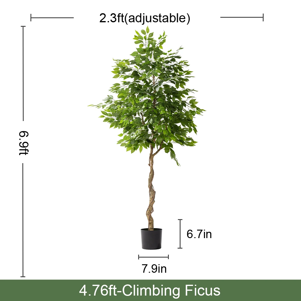 Home Outdoor Artificial Bonsai Plastic Ficus Religiosa Tree Green Indoor Christmas Space Decor High-quality Simulation Greenery manufacture