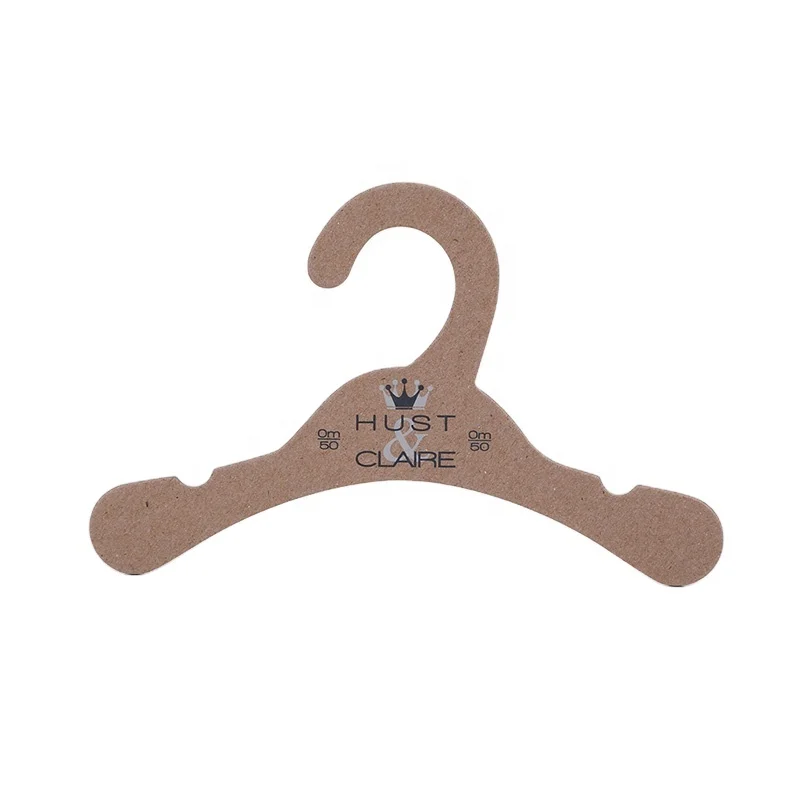 100% Recyclable Cardboard Hangers Custom Size For Dolls And Kids Clothes