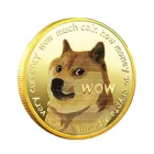 Silver Custom Shape Made Crypto Stamping Printing Pure Copper Silver Gold Plated Souvenir Dogecoin