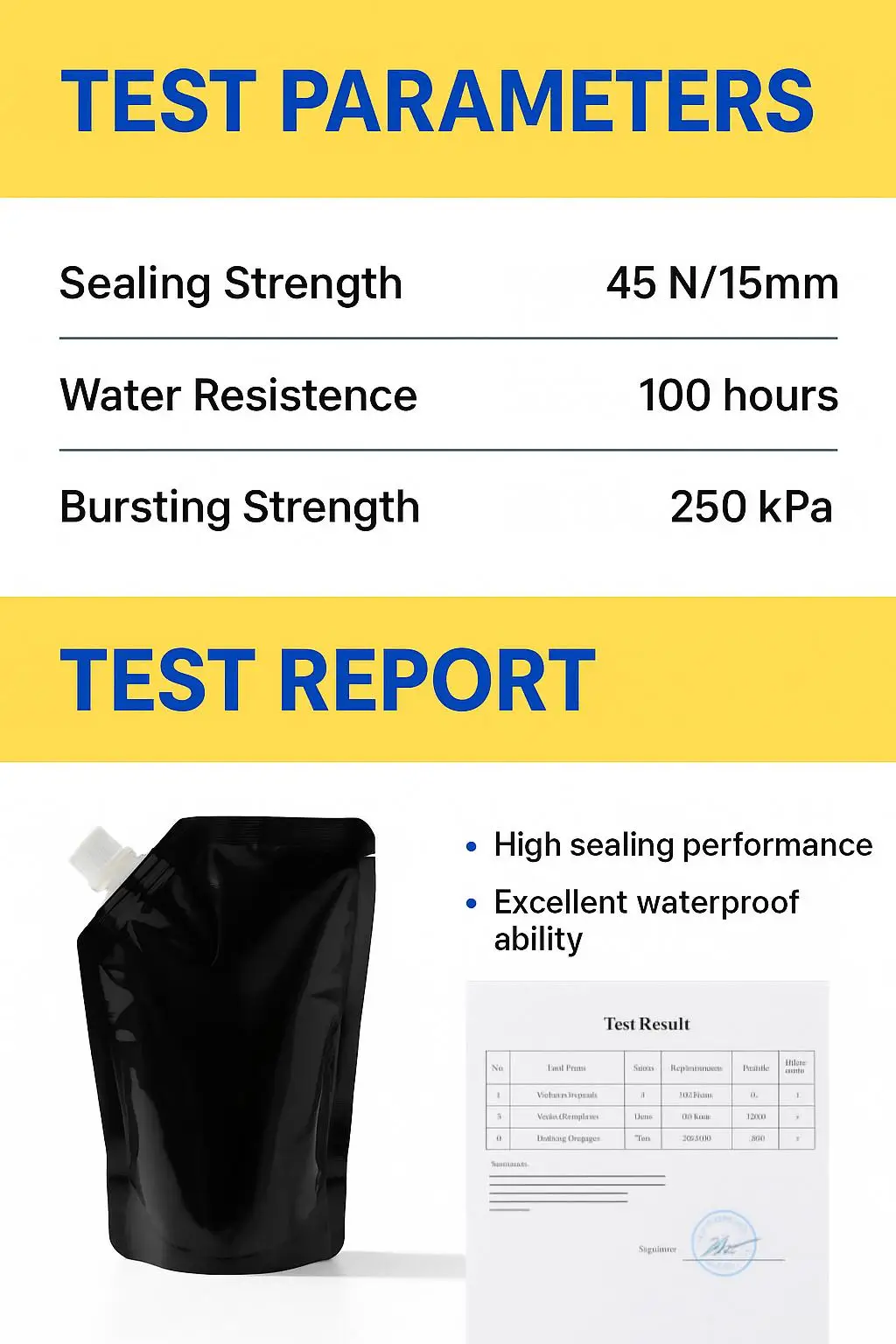 Stand Spout Pouch for Liquid Condiments Beverage Packaging PET/AL Plastic for Food Water Soda Wine Jelly Screen Printing Surface - detail 13