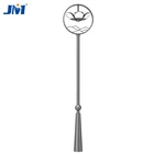 Lamp Gray Outdoor Waterproof Road Lighting LED Lotus Street Lamp Die-cast Aluminum Courtyard Lamp Sand Gray Lamp