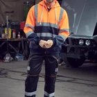 Hoodie Safety Hoodie Glory Hi Vis Man Knitted Jacket Safety Green Hoodie For Construction/Roadway Work