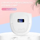 Gel Uv 2020 New Arrival 60W Cordless Wireless Rechargeable Gel Uv Led Nail Lamp