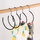 Scarf Display Circular Metal Scarf Tie Display Hanger PVC Clothing Organizer