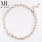 Earrings Bridal Classic Necklace Earrings Statement Jewelry Set Women Luxury Pear Cut Zircon Wedding Bridal Jewelry Sets