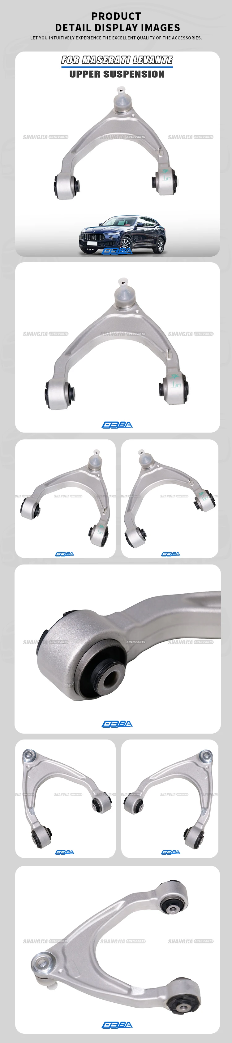 Hot Sale Auto Parts Left And Right Aluminium Alloy Upper Control Arm For Maserati Levante 2017-2025 670031994 670031995 supplier