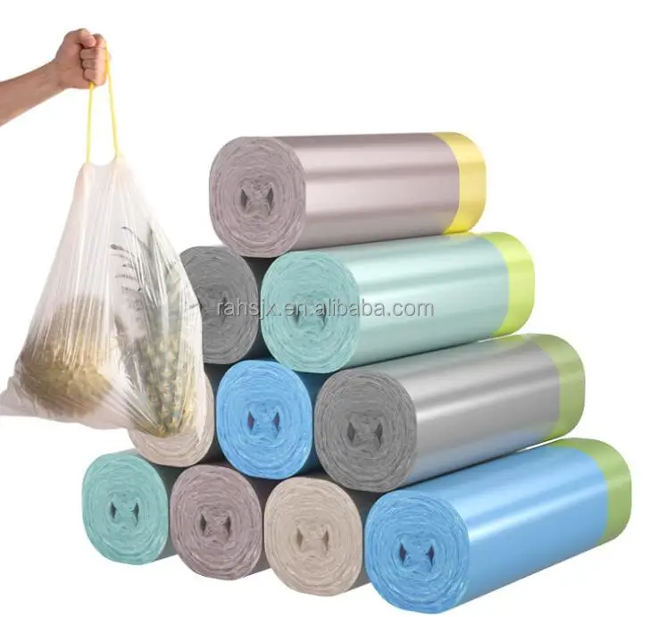 HSLJ-800 Automatic Garbage Bag Making Machine for Plastic Bags Pe Poly Nylon T-shirt Black Plastic Shopping Bag Machine