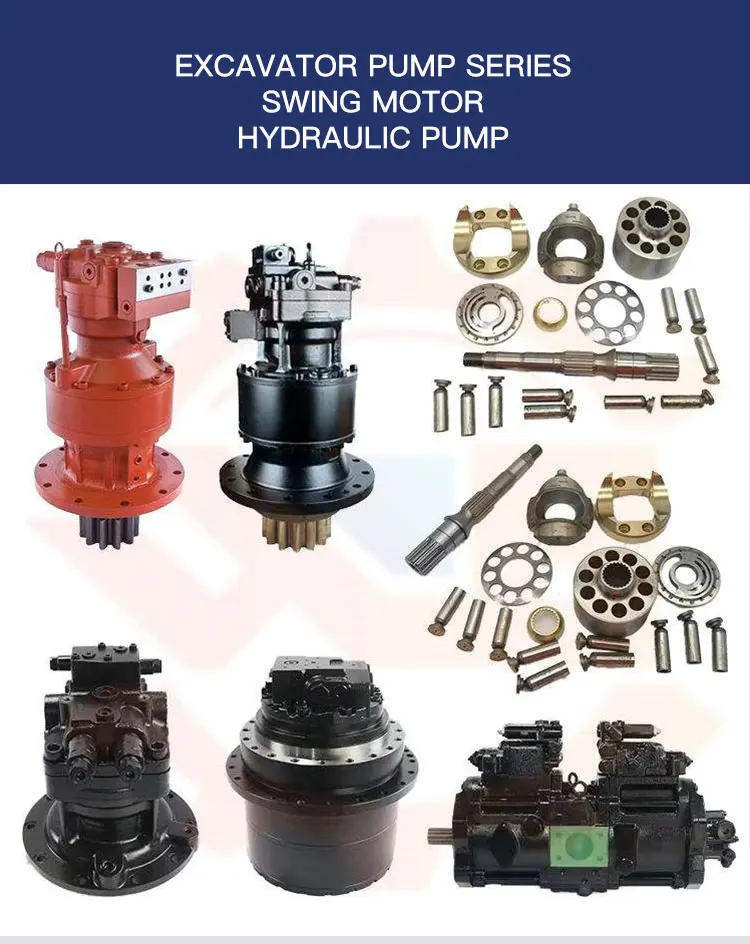Excavator Piston Main Pump Parts Hydraulic Swing Motor Repair Kits