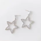 Drop Earrings Earrings Fashionable Drop Earrings Hot Sale Shinny Star Shape Rhinestone Exaggerated Stud Earrings For Girl