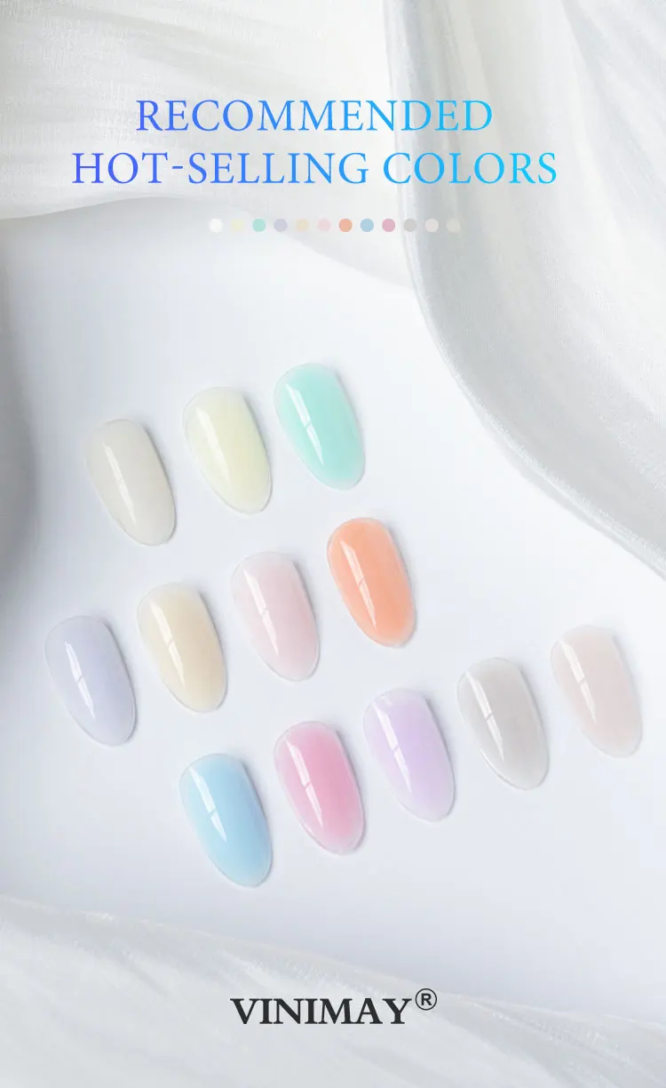 product vinimay rubber milky base gel nail polish 2 in 1 camouflage macaron color gel polish set 12 color thickening uv gel for nail art-3